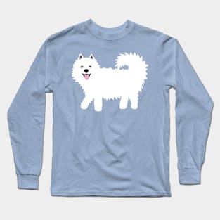 Happy Samoyed Dog Long Sleeve T-Shirt